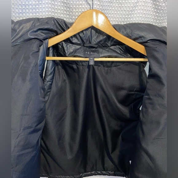 Women’s TRIBAL black Vegan Leather Vest size Large - Picture 7 of 15